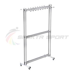Купить Стеллаж для лыж мобильный + вешалка для палок на 20 пар Стандарт-2М+ в Благодарном 