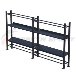 Купить Модульный стеллаж для гантелей, гирь и медболов 3780х430х1950 (2 секции) в Благодарном 