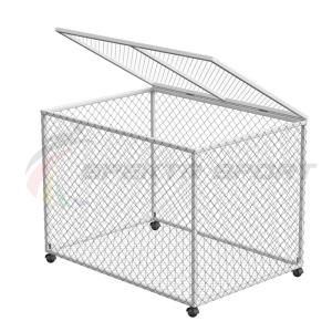 Купить Корзина для хранения мячей передвижная металлическая (сетка) разборная в Благодарном 