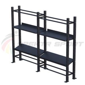 Купить Модульный стеллаж для гантелей, гирь и медболов 2580х430х1950 (2 секции) в Благодарном 