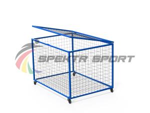 Купить Корзина для хранения мячей передвижная металлическая (сетка) в Благодарном 
