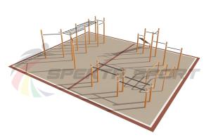 Купить Площадка уличная для воркаут Дворовая 2_76mm в Благодарном 