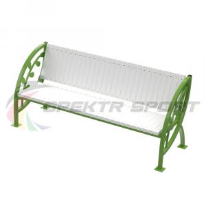 Купить Скамья уличная Кляксы с веточкой 2000*900*630 мм, каркас металл в Благодарном 