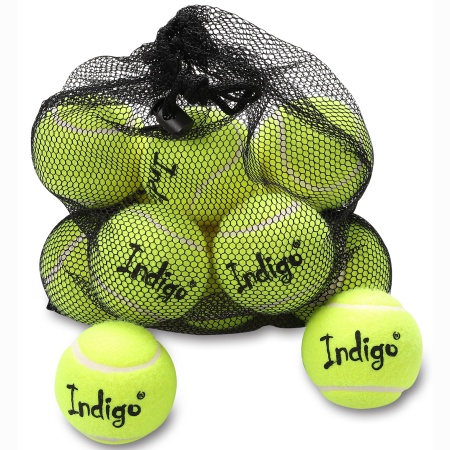 Купить Мяч для большого тенниса Indigo (12 шт в сетке) начальный уровень в Благодарном 